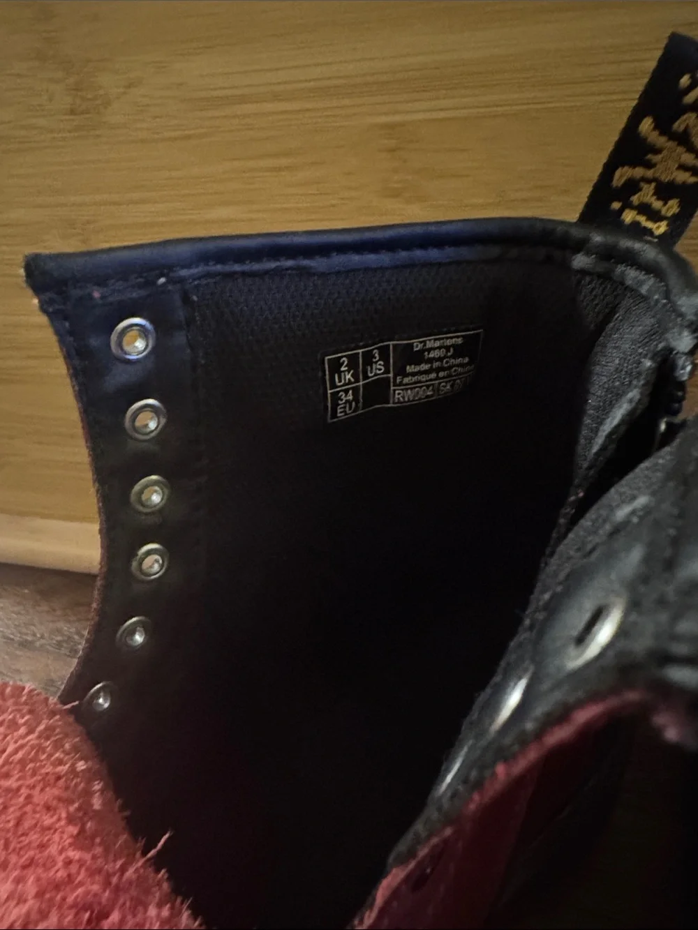 Burgundy Dr. Martens Junior